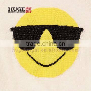 Girls Long Sleeve Lntarsia Baby Knitted Sweater photo-2