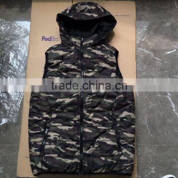 New manufacture winter men jacket camouflage vest