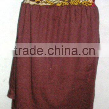 Chocolate Tiered skirt