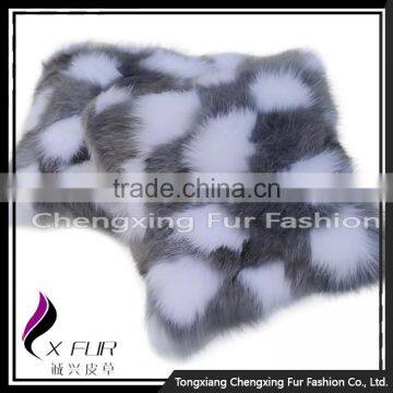 CX-D-33H New Arrival Seat Cover Fox Fur Cushion Cover Decorative Pillows Home Decor photo-5