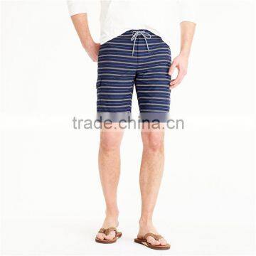 MGOO New Multistripe Design Mens Beach Shorts Casual Dry Fit Shorts With Side Patch Pocket photo-3