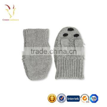 Kids Cheap Winter 100% Cashmere Knit Gloves