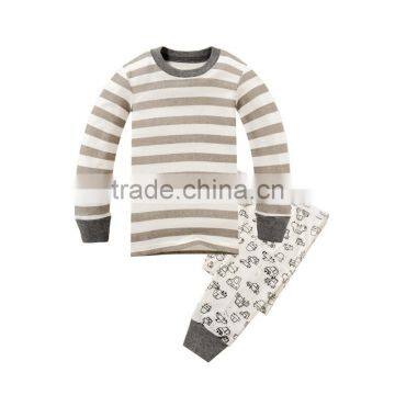 S32654W Kids Cartoon Cotton Pajamas Boys Girls Home Sleepwear Set Casual Pajamas photo-2