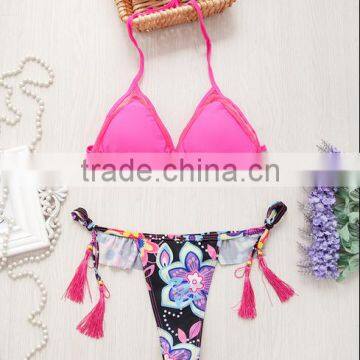 2016 SEXY HOT LADY BRAZILIAN BEAUTY CUSTOM MACRAME WHOLESALE FULLSIZE BIKINI photo-3