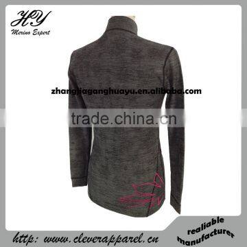 China Manufacturer Cheapest Full Zip Superfine Merino Wool Jacquard Jackets Sportswear photo-2