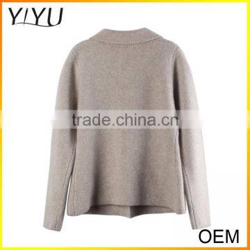 2016 Latest Designs Long Sleeve 100% Cashmere Cardigan Sweater photo-5