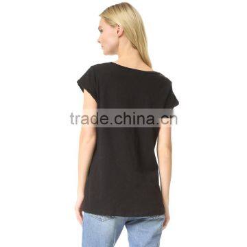 Short Sleeve Wholesale Cotton t Shirt Plain Women Simple Clothing photo-2