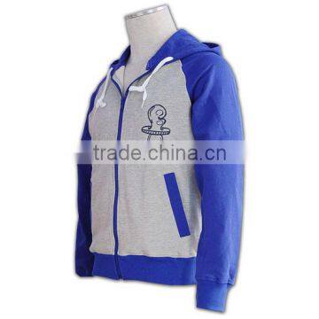 High Quality Lighter Zipper up Blue Children Winter Jacket photo-2