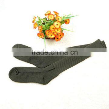 Manufacture Thick Terry Cushioned Military Green Cotton Sock for Men photo-3