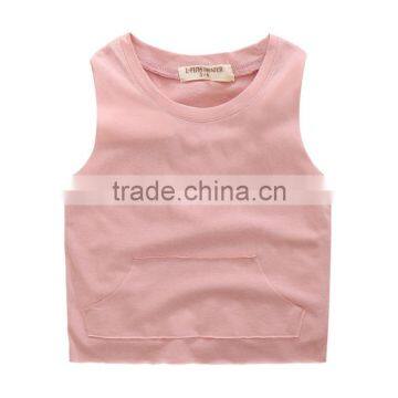 Wholesale Summer Sleeveless Cotton Boys Casual Children Tops photo-4