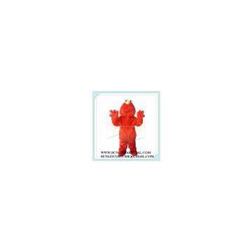 red elmo mascot costume