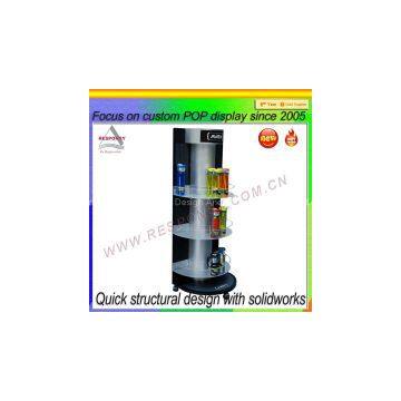 Custom Floor Standing Bottle and Cup Display Rack