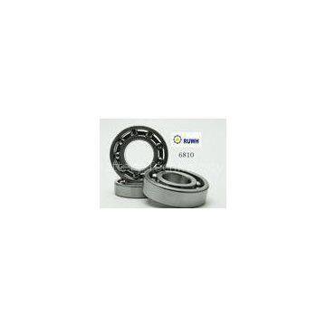 High Precision Single Row 6810 Bearing , Gcr15 Deep Groove Ball Bearing