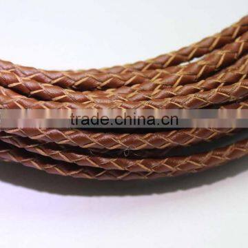 100meters 3mm-6mm Braided Genuine Hide Leather Rope Cord String For Jewelry Making photo-5
