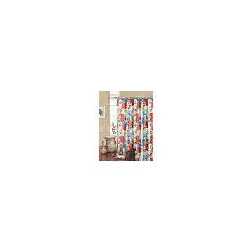 Bliss Blue / Rust Print Butterfly Shower Curtain Polyester Eco Friendly