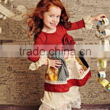 Trendy Girls Embroidery Polka Dots Boutique Kids Wholesale Clothes photo-6