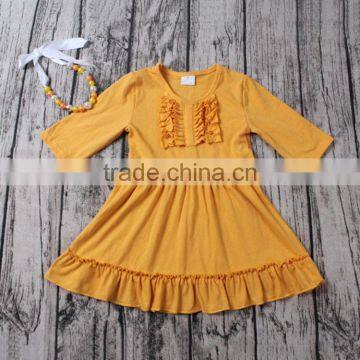 2017 Baby Girls Wholesale Boutique Long Sleeve Fall Dress