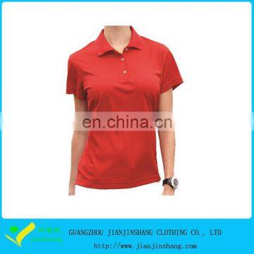 Blank Color Light Dri Fit Top Cool Woman's Golf Shirt Wholesale