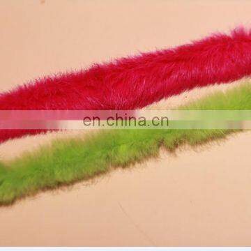 Real rabbit fur trims Fur trims for shoes showal fur trim