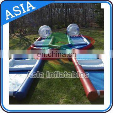 Inflatable Zorb Ball 2 Lane Criss Cross Race Track On Promotion