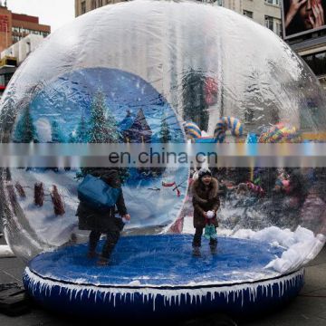 Outdoor decorations christmas & halloween giant inflatable human snow globe for sale