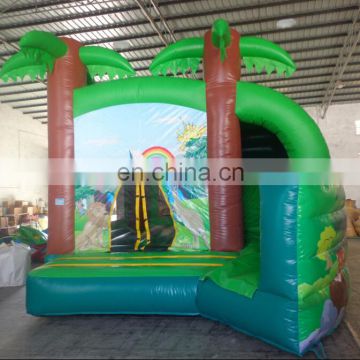 2017 Hot sale Jungle inflatable combo, inflatable castle slide, inflatable bouncing castle for kids