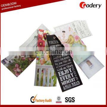 Hot selling canvas bookmark wholesale kids bookmarks