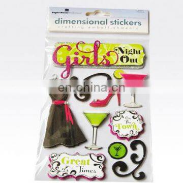 Fashion 3D Dimensional Layered Sticker