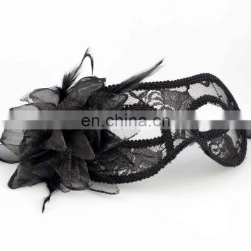 Lace women mask 2017 halloween hot sexy feather