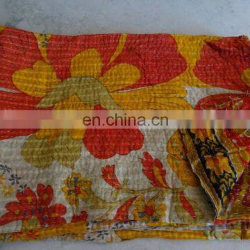 Indian Queen Size Kantha Work Quilts Throw Ethnic Bohemian Decor Ralli Bedspread