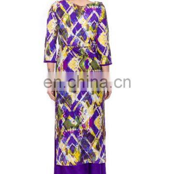 Indian Traditional Party Wear Embroidered 100% Viscose Woman Kurtis Exporter photo-2