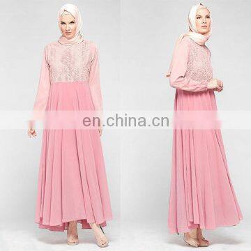 High Quality Chiffon Muslim Dress 2016 Latest Design Women Jubah Abaya Dubai photo-2