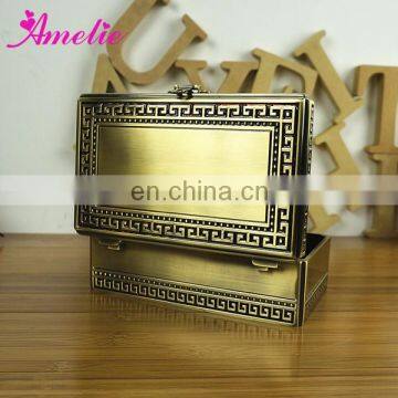 A6950ABEK Wholesale Antique Brass Custom Logo Printed Jewelry Boxes