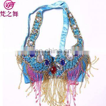 YD-023 Fashion Butterfly Design Beaded and Sequins Belly Dance Bra photo-6
