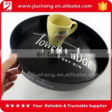 Non slipping surface plastic bar tray