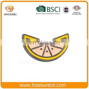 Custom Black Nickel Plating Hard Enamel Fruit Shape Lapel Pin photo-3