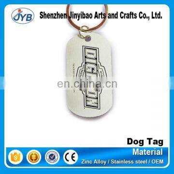 metal hang key tag with logo for your own design