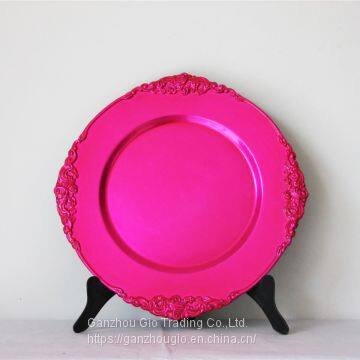 Plastic Charger Plate,christmas Decoration Plate