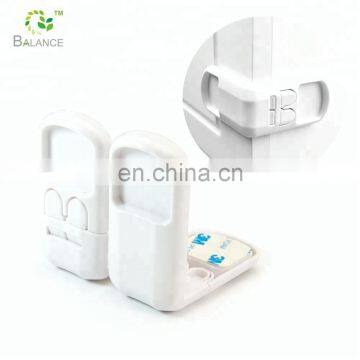 Plastic drawer lock baby safety locks for cabinet drawer plastic clip lock