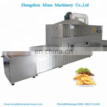 Flower tea Microwave tunnel dryer and sterilizer/ginger green onion powder sterilization machine