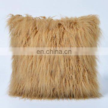 Decorative New Luxury Series Merino Style Fur Throw Pillow Case Cushion Cover photo-6