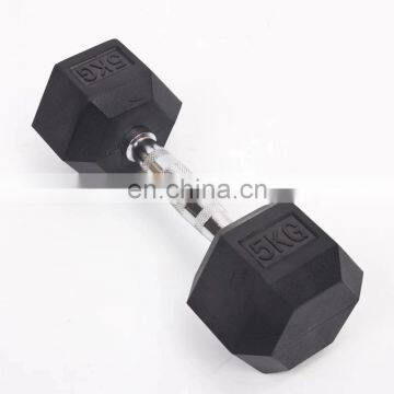 Adjustable Dumbbell Logo Sport Gym Fitness Cheap Dumbbell Sets Hex Rubber Dumbbells photo-2
