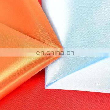 Good quality 100% polyester Smooth Feeling 75d*75d plain woven soft shiny satin fabric for dress