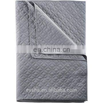 quilt bedspread,100% polyester solid bedspread made in China