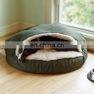 New Design Dog Bed Hole, Stylish Hooded Pet Bed, 100% Cotton Breathable Dog Sleeping Bag Kennel