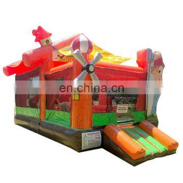 Commercial Inflatable Jumping Castle Animal Ranch Inside Obstacle Bounce House For Children