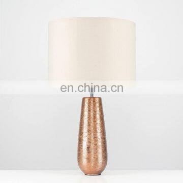 Novel Modern Custom Cheap Home Decor Rose Gold Desk Lamps Ceramic Foe Hotel Bedside photo-3