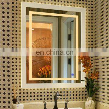 Durable Home Illuminated Decorative Bath Wall Antioxidative Mirror Ultra Clear