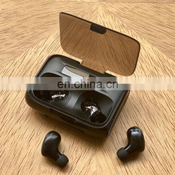 Strong 2500 mAh Power Bank Earphones Tight Fit Long Life Bluetooth Wireless Earphones