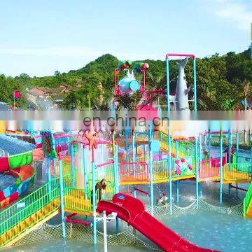 Medium Fiberglass Water Park Playground with Kids Water Slides for Sale